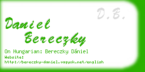 daniel bereczky business card